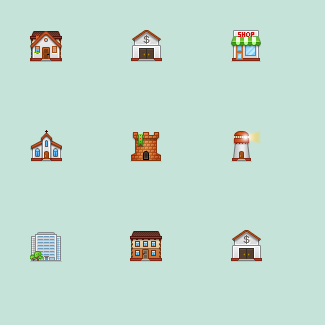 Building icons icons pack