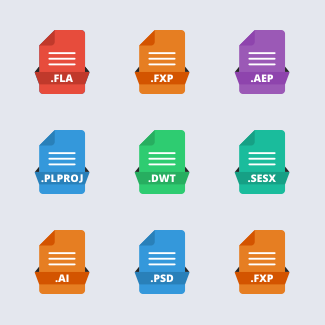 Adobe Creative Suite | File Extensions V3 icons pack