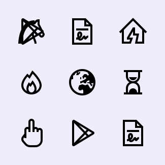 Line Awesome Vol.3 icons pack