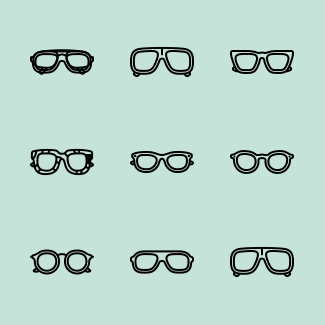 Sunglasses icons pack