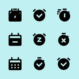 Time icons pack