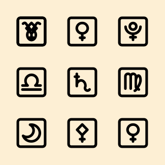 Astrological Symbol icons pack