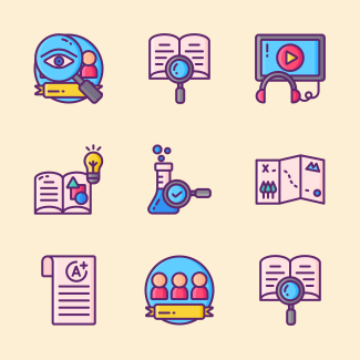 Online Education icons pack