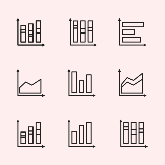Free Business Charts Black icons pack