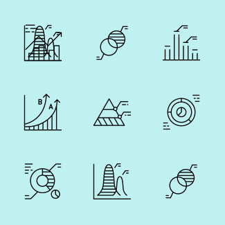 Graph & Diagram icons pack