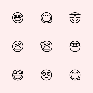 Emoticon icons pack