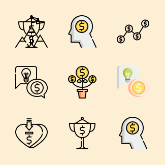 Crowdfunding icons pack