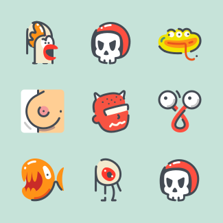 Freak Emoji icons pack