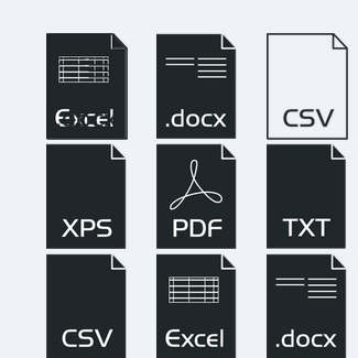 Simple files icons pack