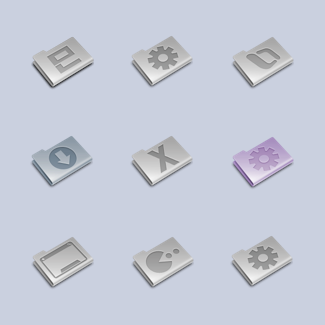 Pry Etched Alu icons pack