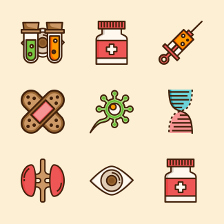 Medical icons pack
