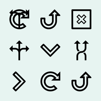 Arrows icons pack