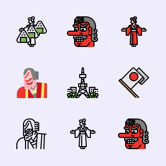 Japan icons pack