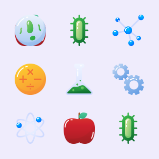 Science icons pack