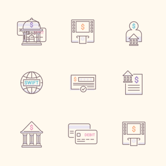 Banking icons pack