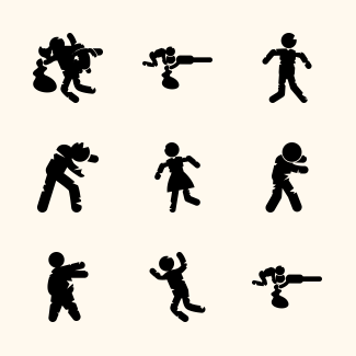Zombies icons pack