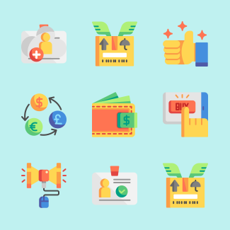 Ecommerce icons pack