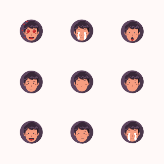 Author Emoticon icons pack