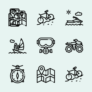 Adventure icons pack