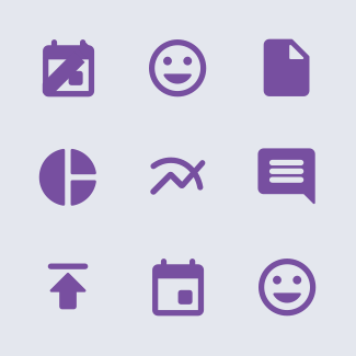 Spreadsheet - Charts, Comments, Edits & Attach icons pack