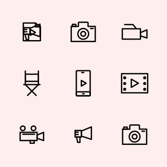 Media icons pack