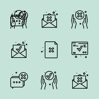 Positive and Negative icons pack