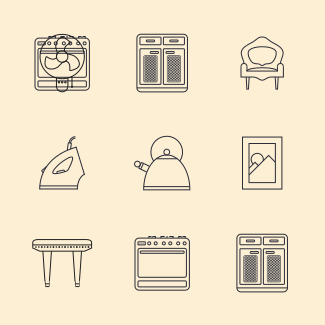 home sweet home icons pack