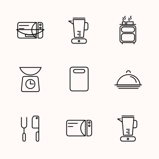 Kitchen Utensil Set icons pack