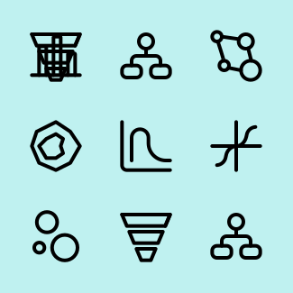 Statistics icons pack