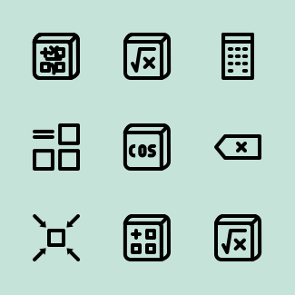 Calculator icons pack