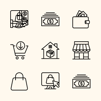 E Commerce icons pack