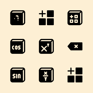 Calculator icons pack