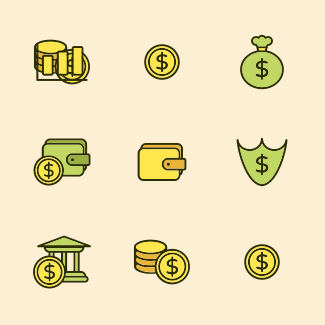 Money related icons pack