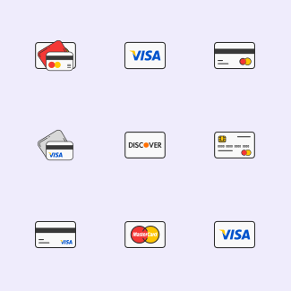 Major Credit Cards - Colored icons pack