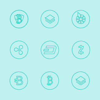 Cryptocurrency icons pack