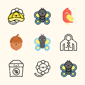 Spring icons pack
