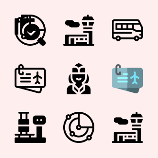Aviation icons pack