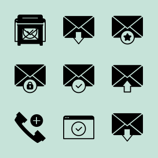 Communication icons pack