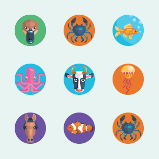 Animal Avatars icons pack