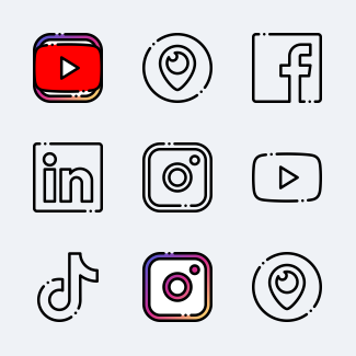 Social media icons pack