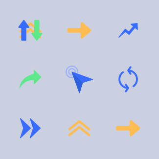Arrows icons pack