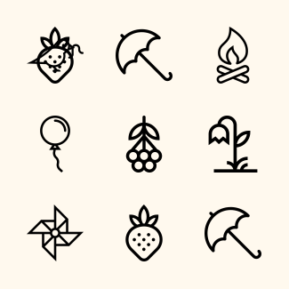 Spring icons pack