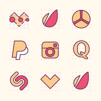 Brands Pattern icons pack