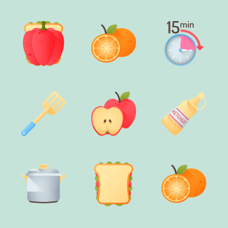 Cooking icons pack