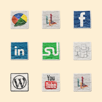Vintage Icon Set For Bloggers icons pack