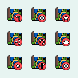 Map icons pack