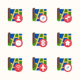 Map icons pack