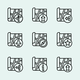 Map icons pack