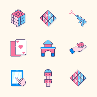 Edutainment icons pack