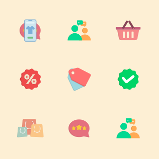 Online Shop Ecommerce icons pack